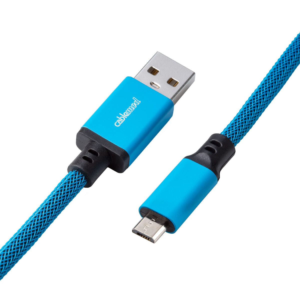 CableMod powder-coated aviator connector detail showing secure detachable hardware