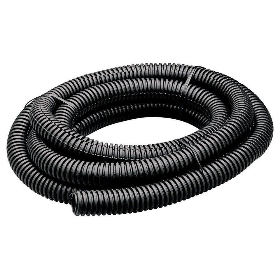 CableOrganizer.com flexible black polyethylene wire loom, 2in diameter for tidy cable routing.