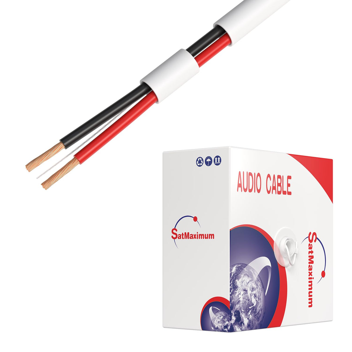 Cables Direct Online 50ft 18AWG speaker wire for in-wall installs