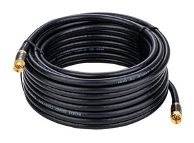 Cables Direct Online 75ft quad shield RG6 cable outdoors for weatherproof HD signals.