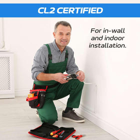 Cables Direct Online in-wall installation visual showing clean routing.