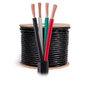 Cables Direct Online 16AWG speaker wire bulk spool for easy DIY home installation.