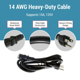 CablesAndKits high-current capable cord suited for PCs and servers.