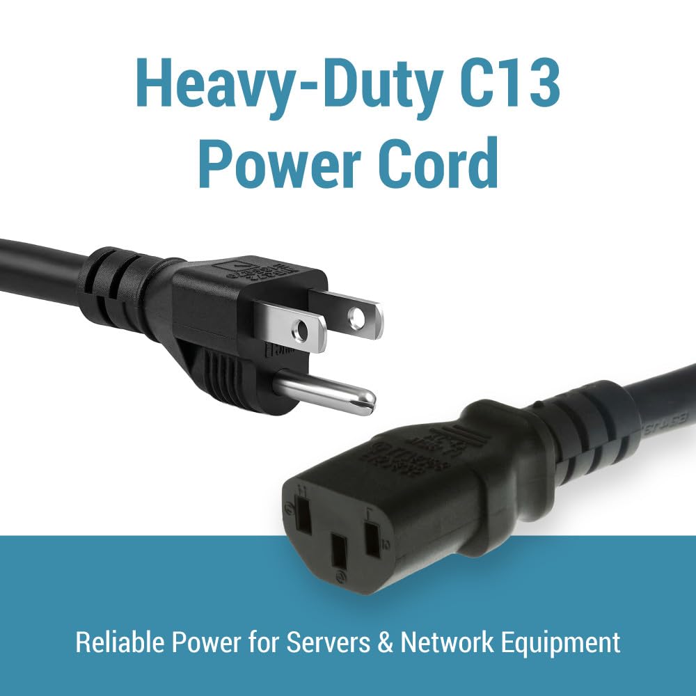 CablesAndKits NEMA 5-15P plug close-up ensures secure connections for PCs and monitors.