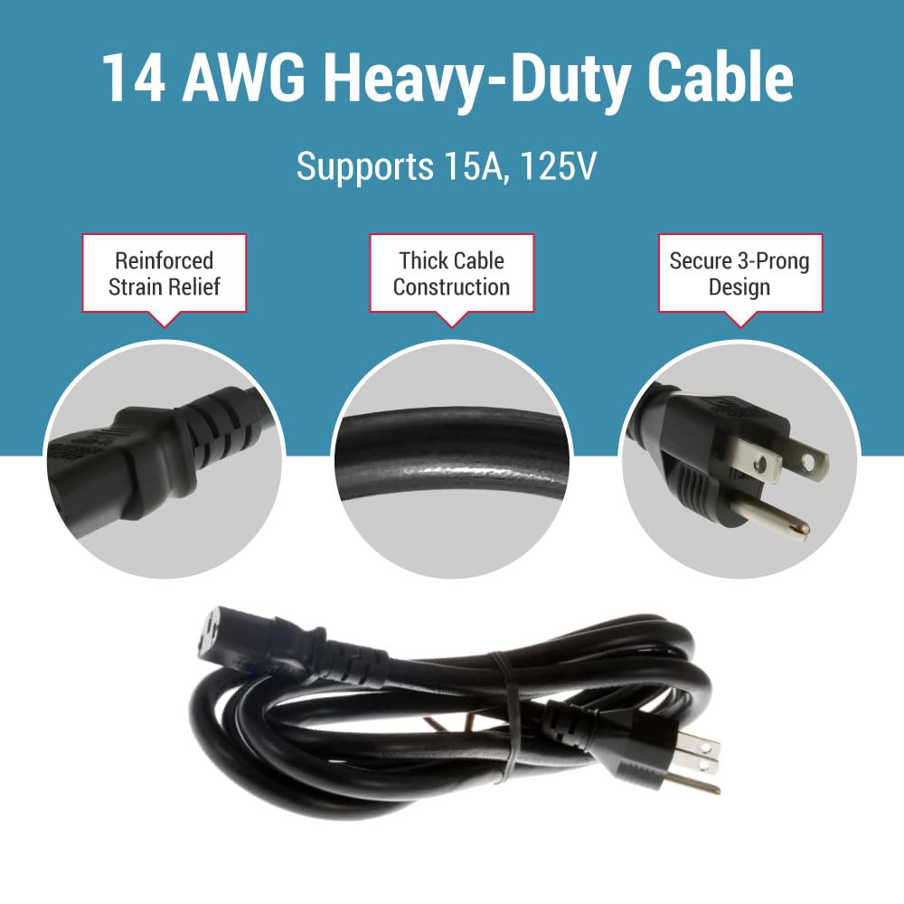 CablesAndKits IEC60320-C13 female connector close-up for compatibility