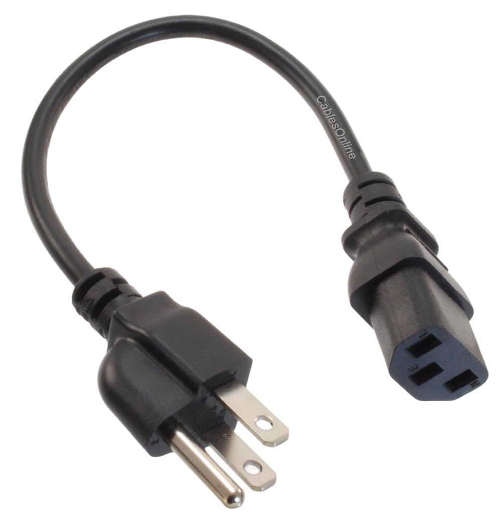 CablesOnline one-foot cable beside ruler and stacked pack showing space-saving benefit