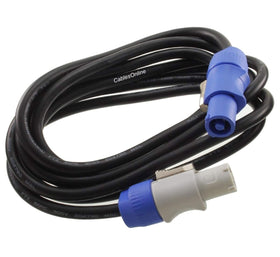 CablesOnline PC-KA610 10ft blue power-in plug for easy input connections on stage lighting