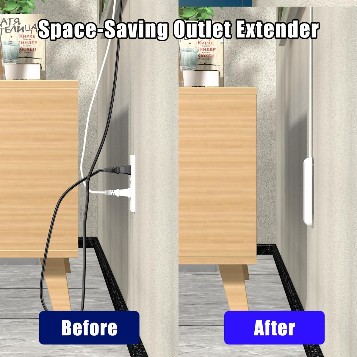 CABOCASA sleek design complements modern interiors while reducing visible cords