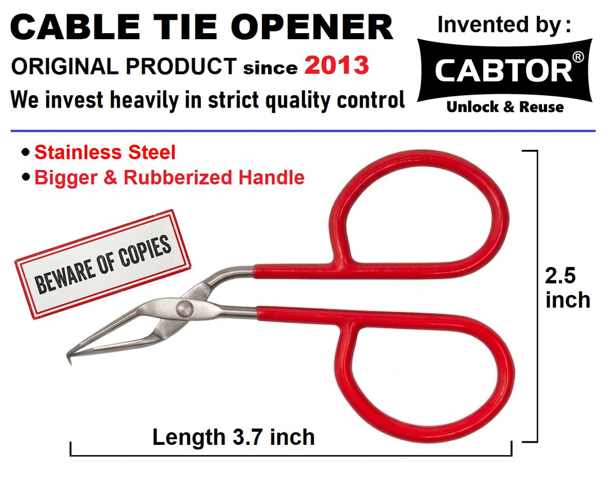 CABTOR stainless steel tip close-up for precise lock lifting benefit