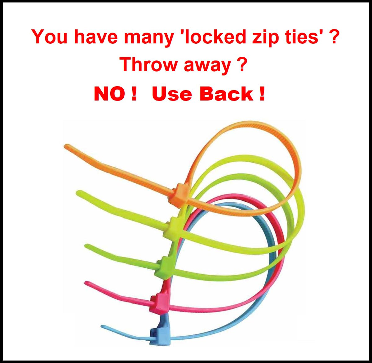 CABTOR opening a zip tie on LAN cables to save ties and time benefit