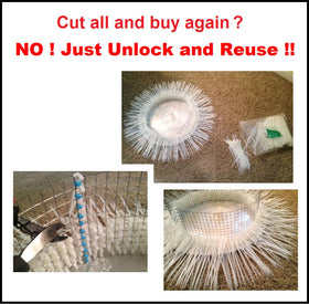 CABTOR with multiple reused cable ties demonstrating waste reduction benefit