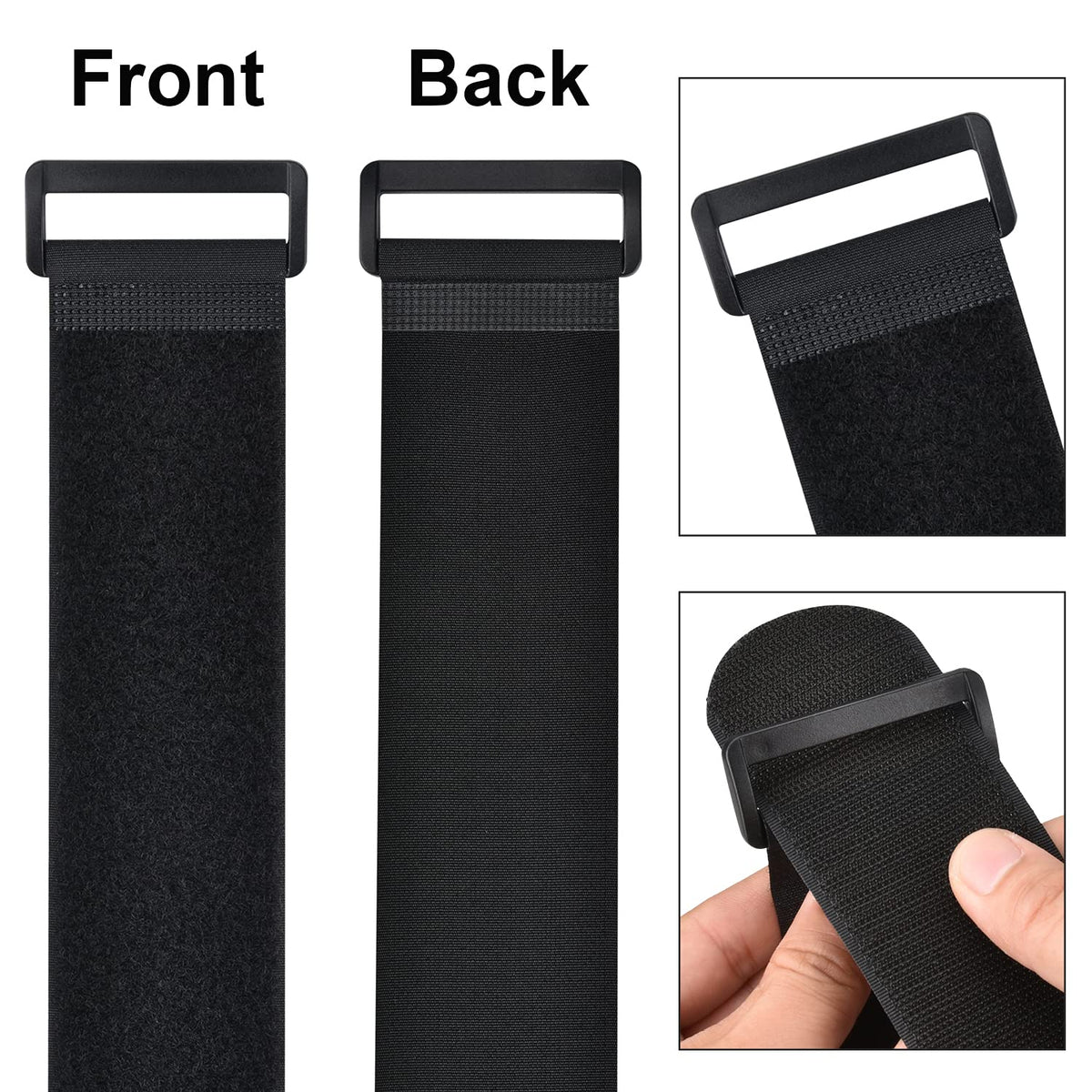 Cacturism wrap around cords with a 2-inch wide strap for heavy-duty bundling