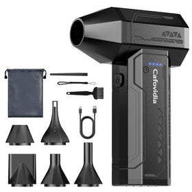 Cafovidia electric air duster front view for easy handheld cleaning.