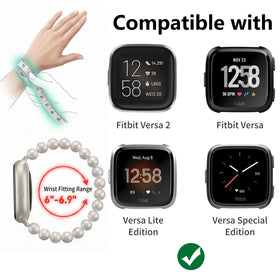 CAGOS Versa 3 beaded band with easy on/off and secure feel.