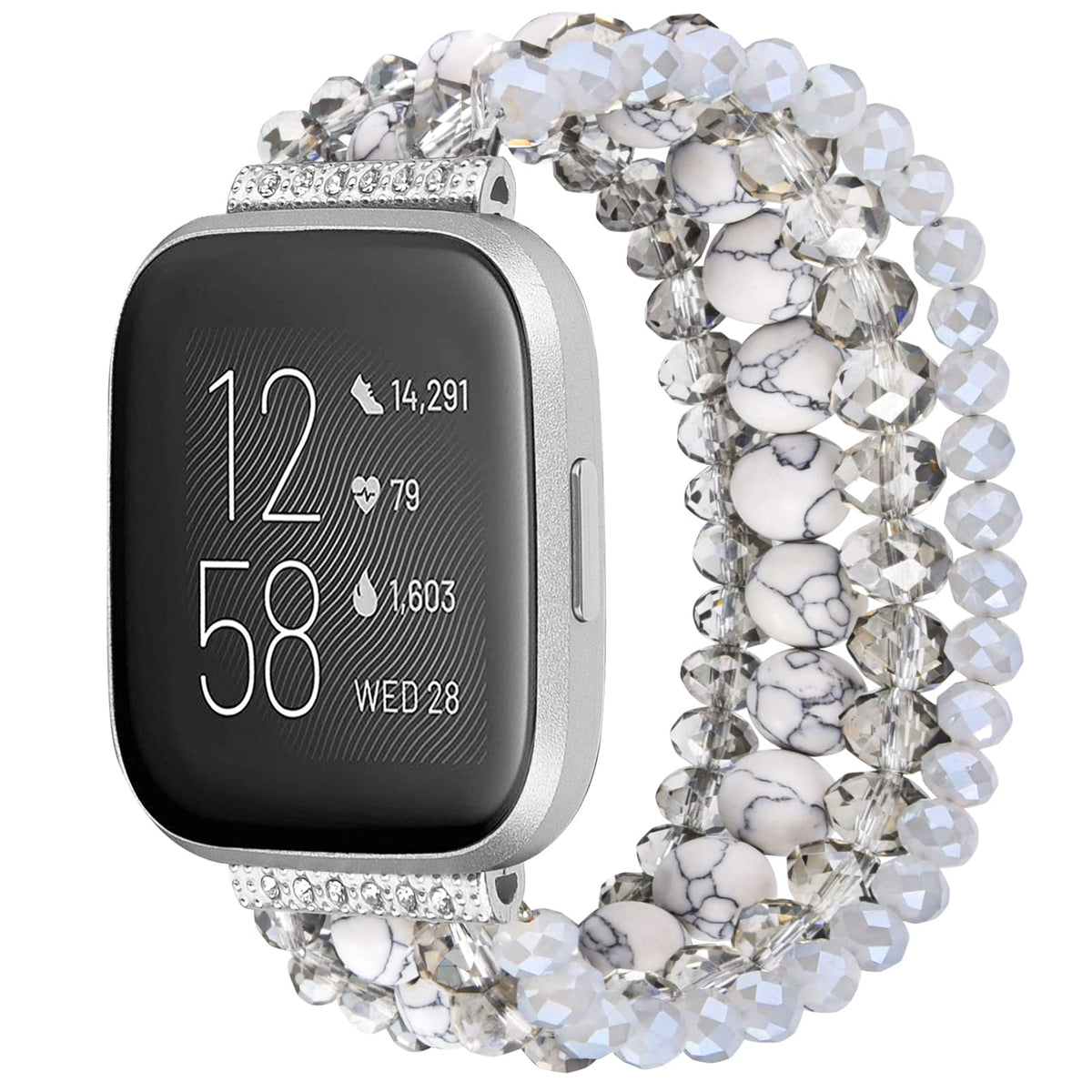 Close-up of CAGOS Versa 4 bracelet with stylish beaded design for everyday wear.