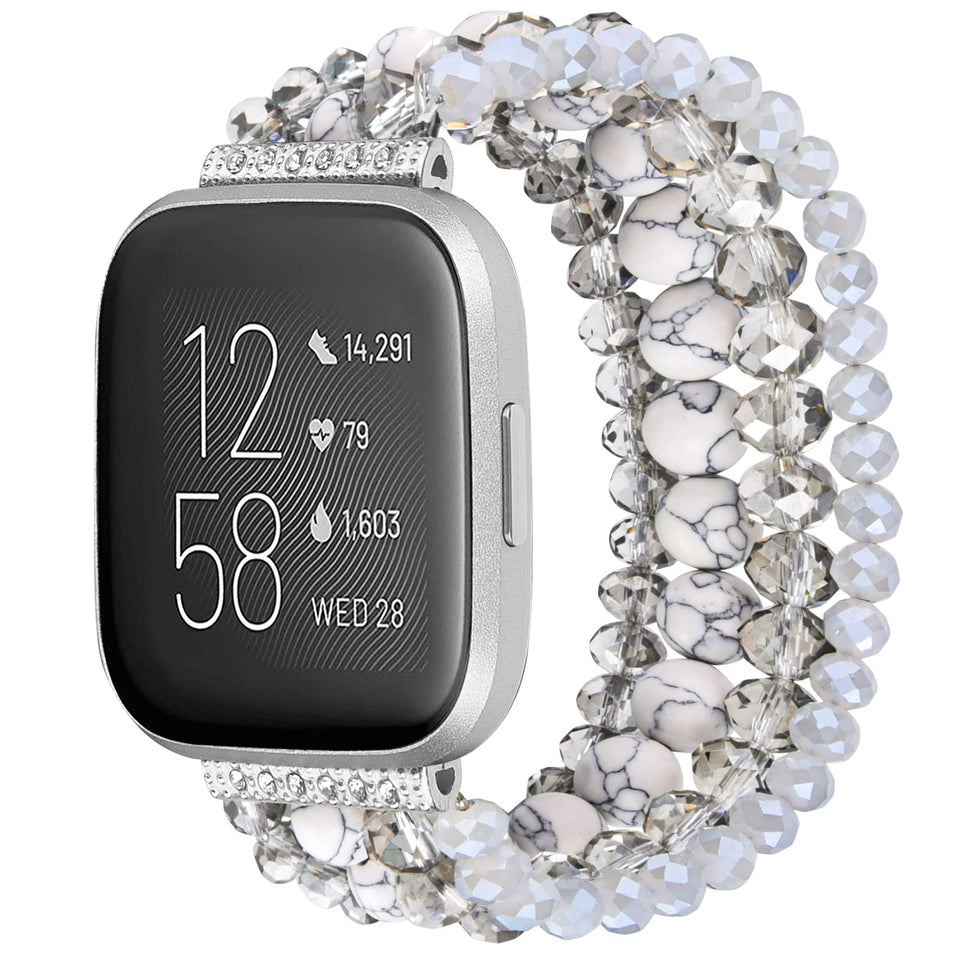 Close-up of CAGOS Versa 4 bracelet with stylish beaded design for everyday wear.