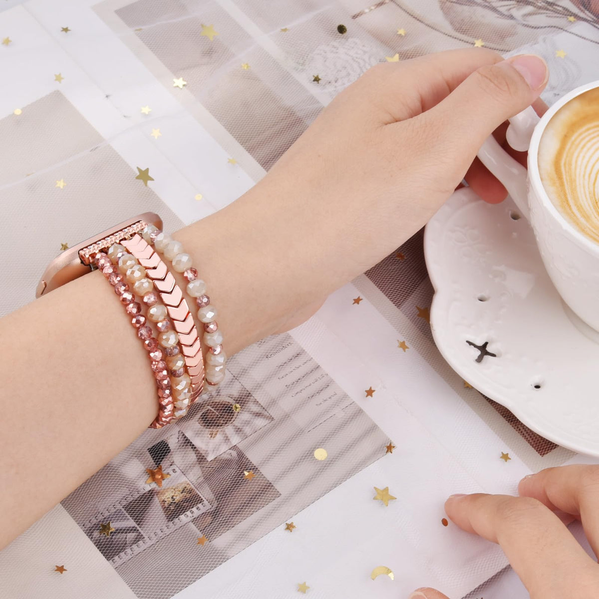 CAGOS Versa Lite bracelet, elegant beaded design for all-day wear.