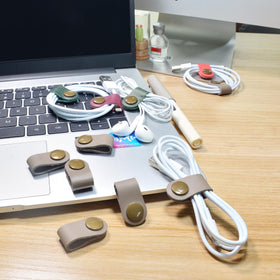 CAILLU Cable Management gray clip secures cords quickly