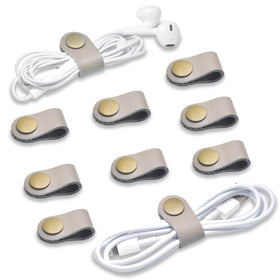 CAILLU Cord Organizer gray keeps cables tidy and tangle-free on desks