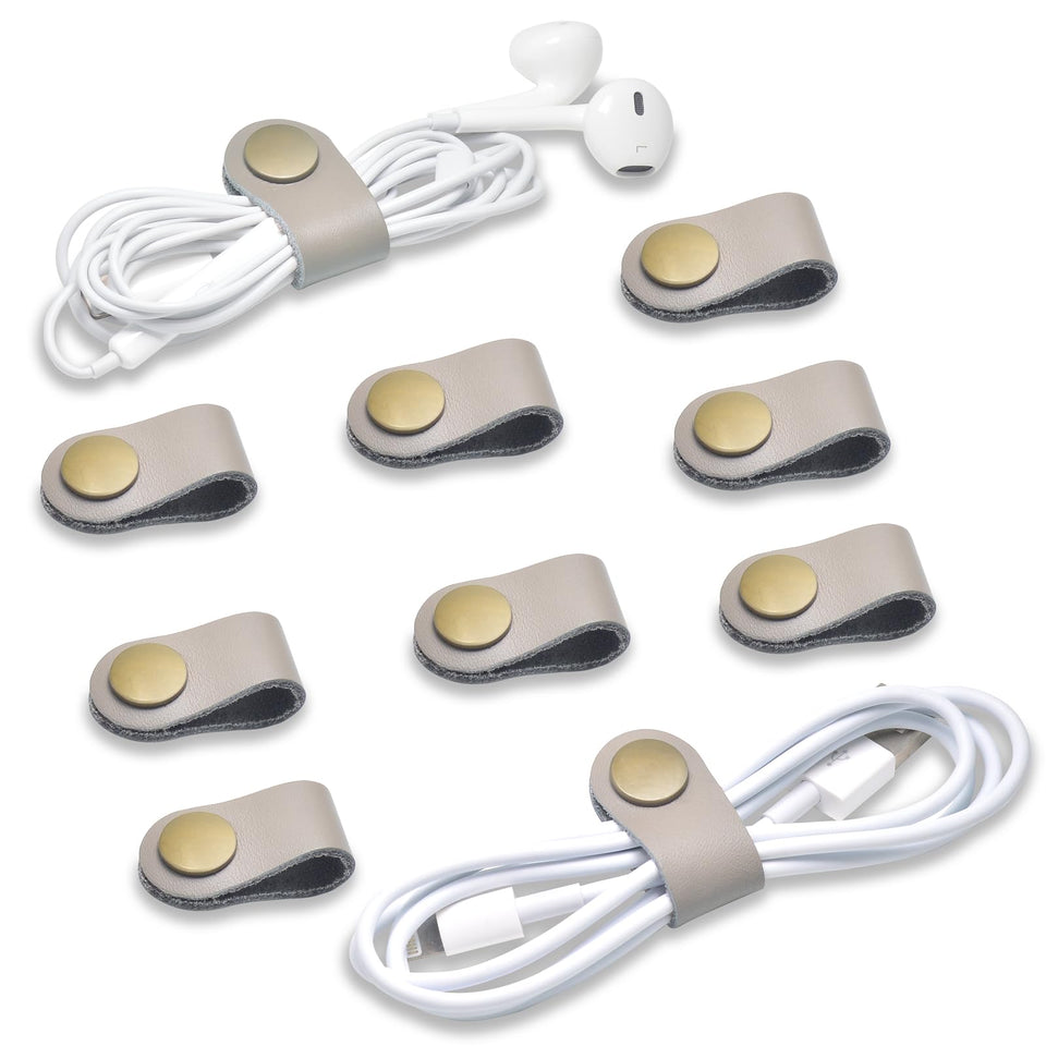 CAILLU Cord Organizer gray keeps cables tidy and tangle-free on desks