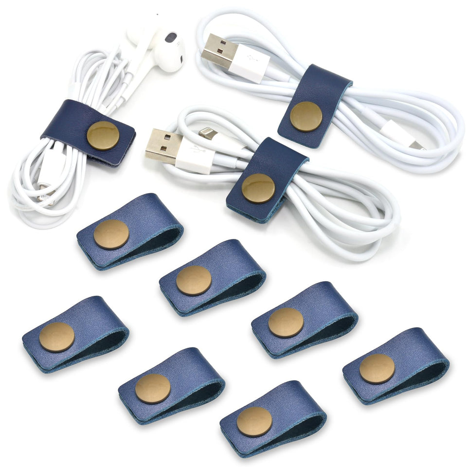 CAILLU cord organizer leather case keeps cables tidy and easy to access.