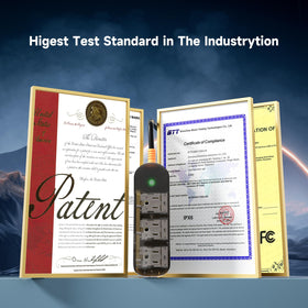 CAKINKON 10 ft cord beside ruler to show length and flexible reach for outdoor setups