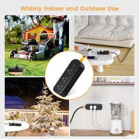 CAKINKON 45-degree plug fits duplex outlets without blocking lower sockets.