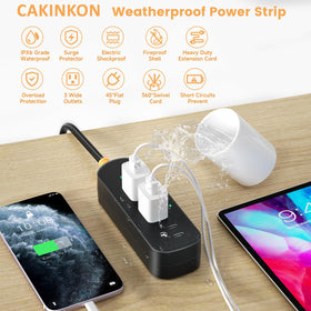 CAKINKON close-up of shockproof outlet shutters blocking foreign objects and protecting family