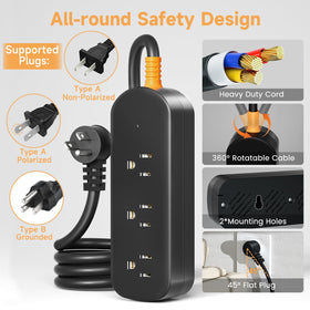 CAKINKON durable ABS+PC housing withstands outdoor temperatures from -36°F to 176°F.