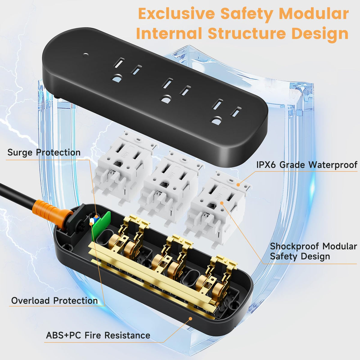 CAKINKON mounted under a counter using built-in holes for secure, tidy installation