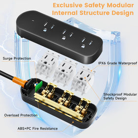 CAKINKON surge protection guards devices against lightning and voltage spikes.