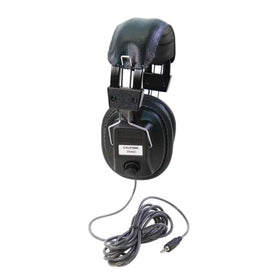Califone 3068AV volume knobs on each ear cup for quick, precise adjustment.