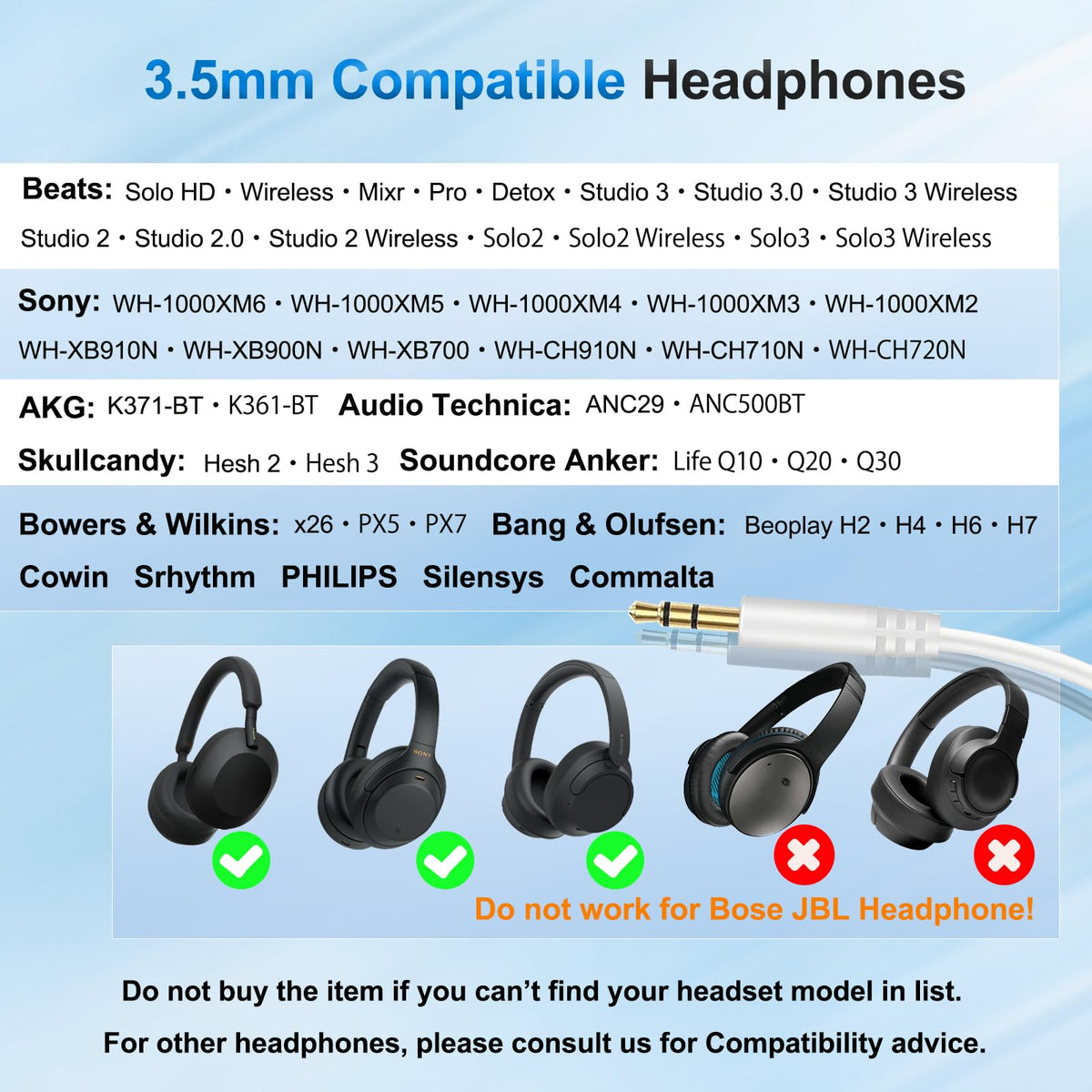 Callez Beats cable length 5.02 ft for flexible listening