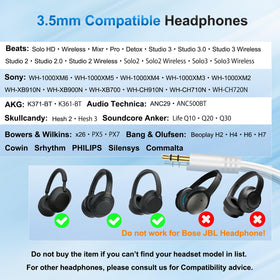 Callez Beats cable length 5.02 ft for flexible listening