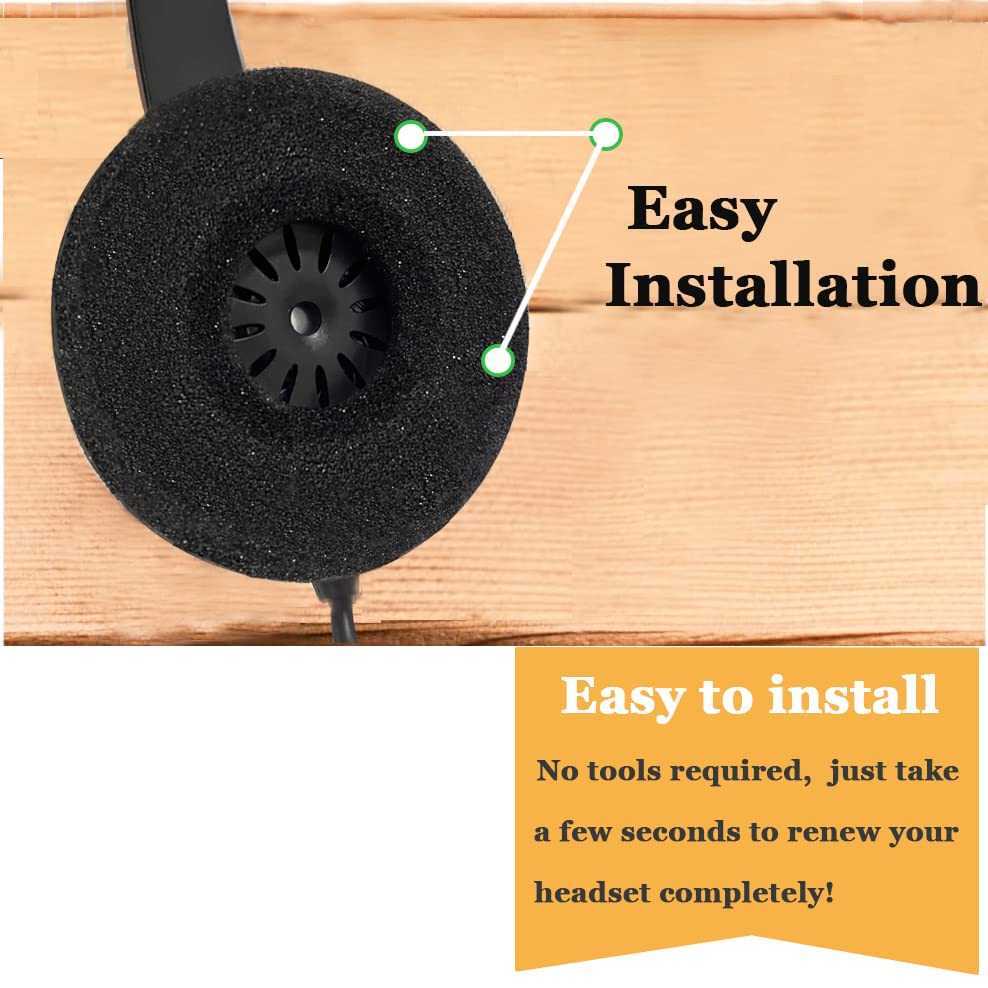 Callez ear pads for Jabra Biz 1500, snug seal and improved comfort.