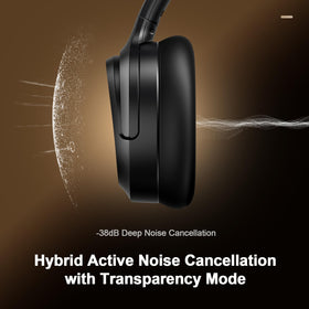 Calmbee headphones 40mm titanium drivers deliver deep bass and crisp highs.