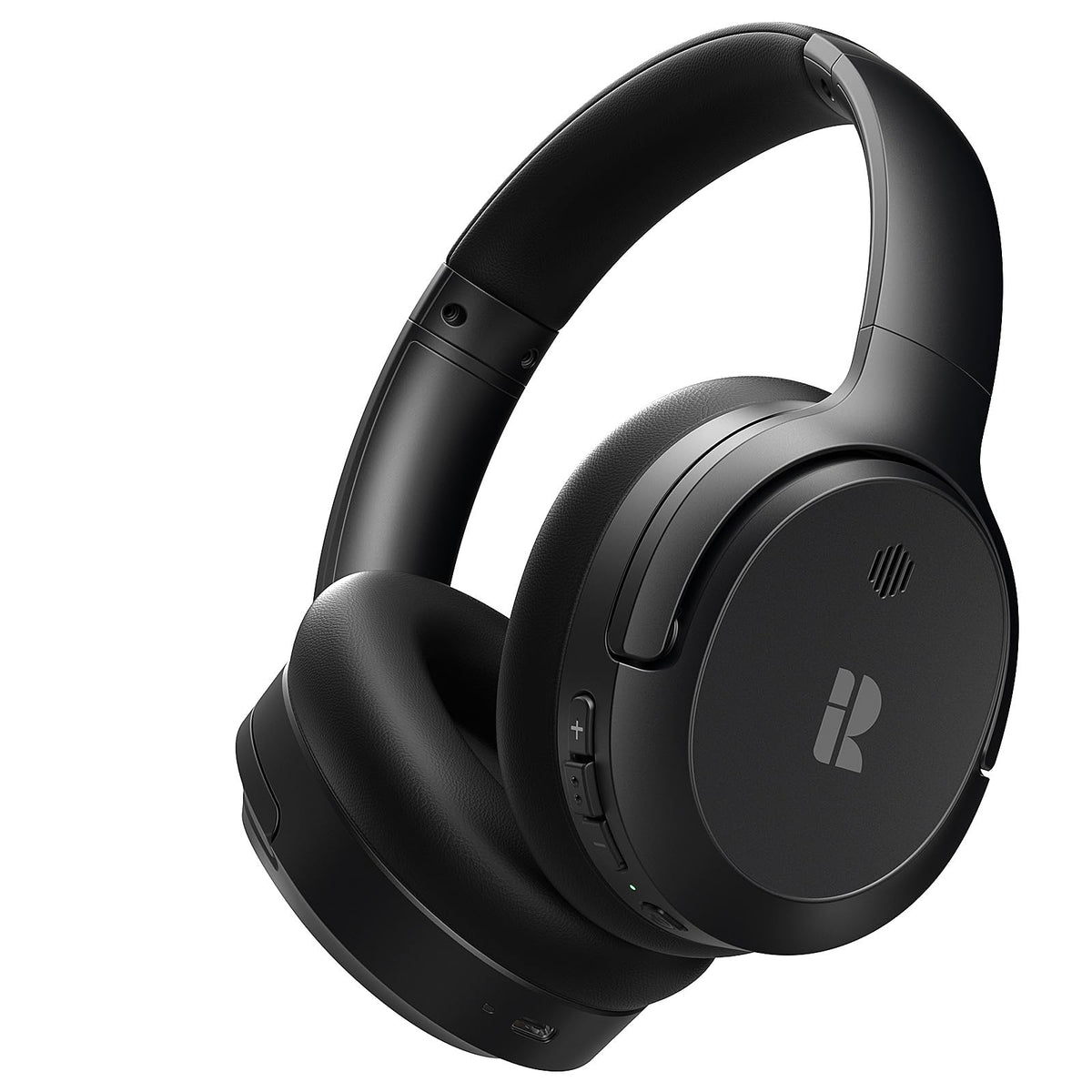 Calmbee headphones with ANC microphones reduce ambient noise for undisturbed listening.