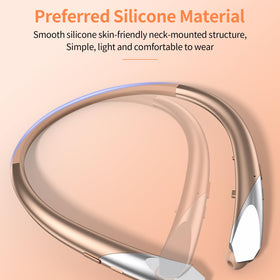 CALOETHNEY neckband with built-in mic for crisp conversations anywhere.