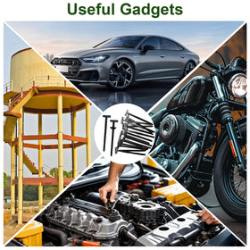 CALORPET versatile zip ties for car repairs, home organization, gardening, and tool bundling.