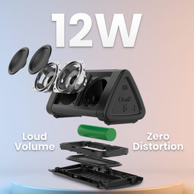 Cambridge Soundworks speakers with USB cables illustrating easy recharging convenience