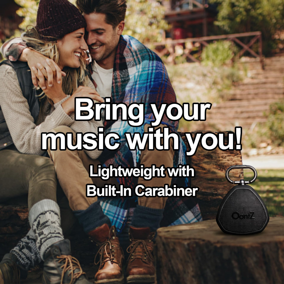 Cambridge SoundWorks OontZ Angle Clip with 12-hour playback on the go.
