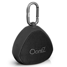 Cambridge SoundWorks OontZ Angle Clip front view, compact clip-on speaker for travel.