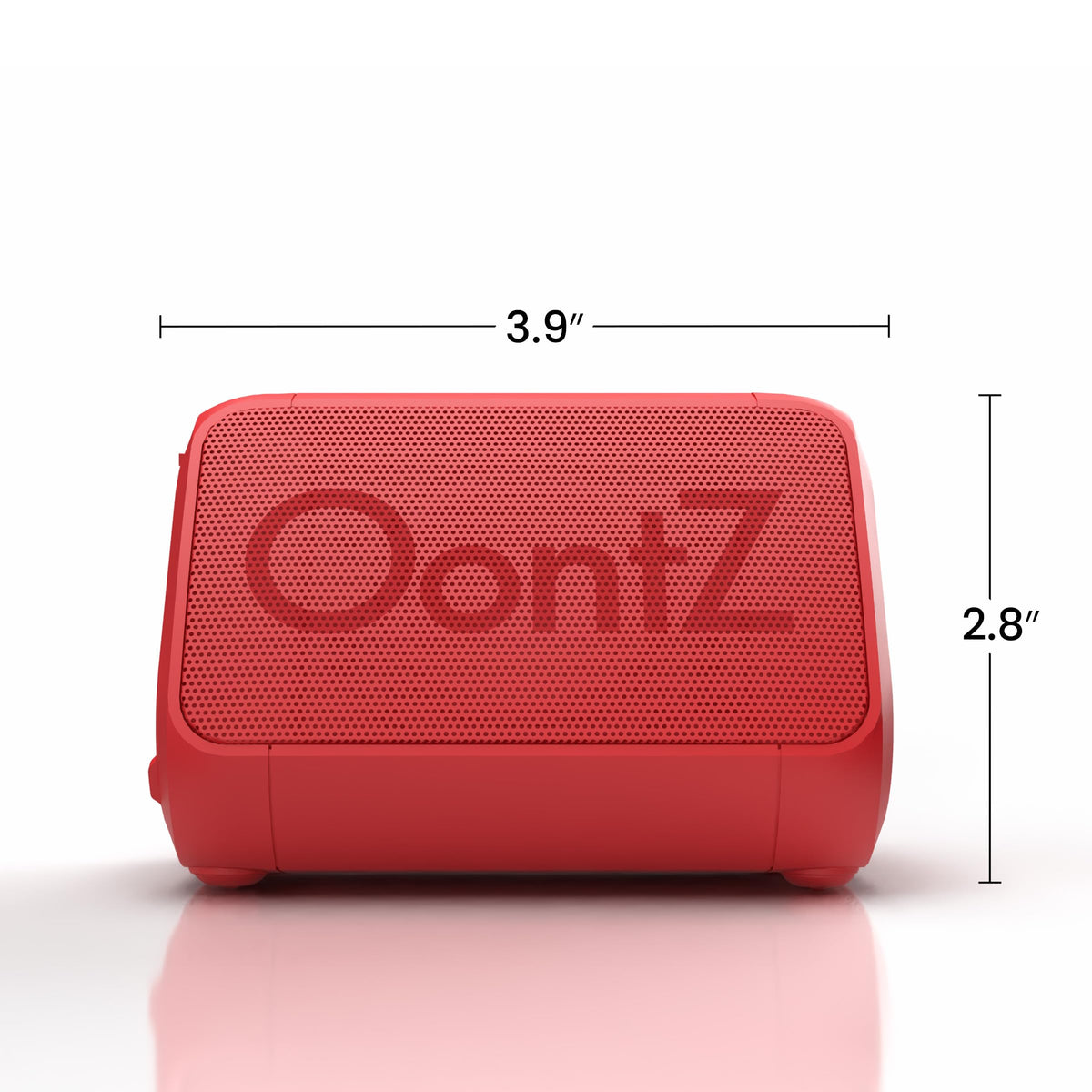 Cambridge SoundWorks OontZ Angle Solo red travel-friendly gift ready