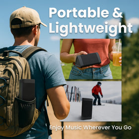 Cambridge Soundworks OontZ Angle 3 paired with smartphone showing Bluetooth convenience