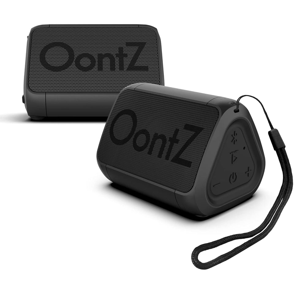 Cambridge SoundWorks OontZ Solo dual-pairing setup for immersive stereo audio at gatherings.