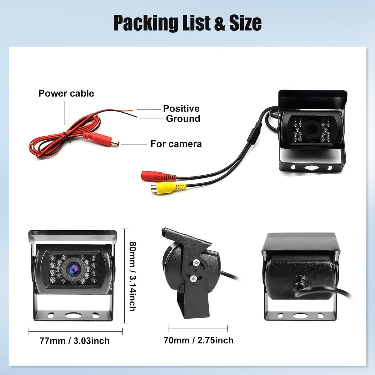 CAMECHO 32.8 ft cable provides flexible routing to your display.