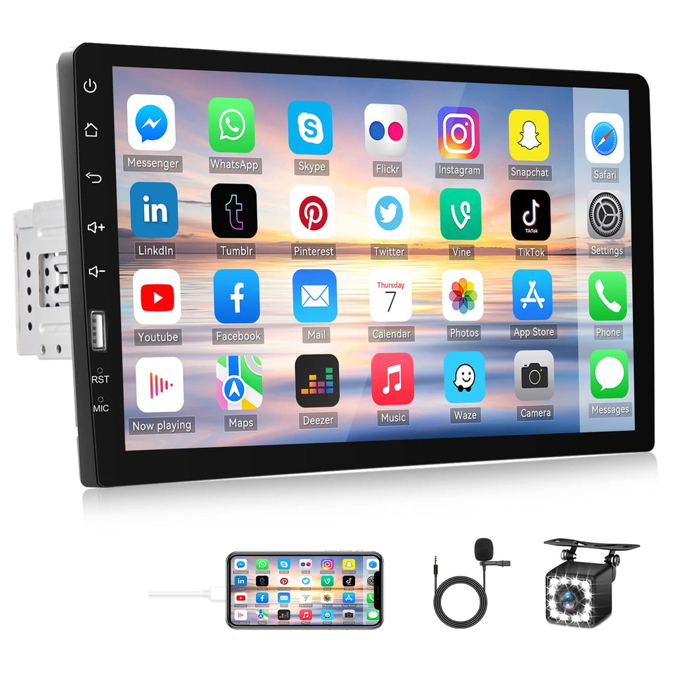CAMECHO 9-inch front display with responsive touch for easy navigation.