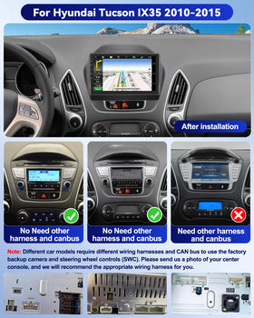 CAMECHO Android 15 car stereo display for intuitive in-car entertainment.