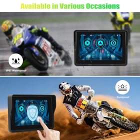 CAMECHO bracket and hardware included for fast, secure motorcycle installation