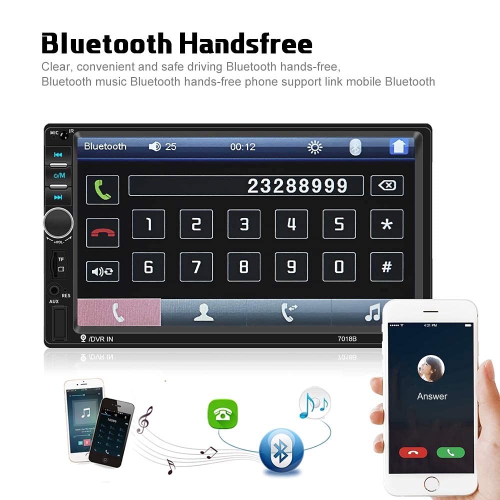 CAMECHO close-up of 2.5D tempered glass touchscreen for clear visibility
